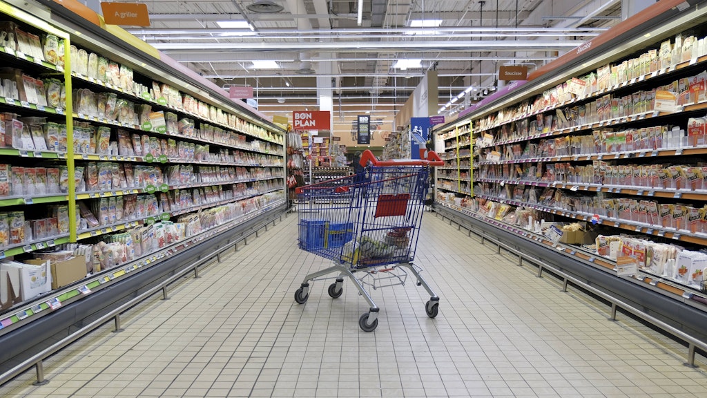 Eine Filiale der Supermarkt-Kette Carrefour