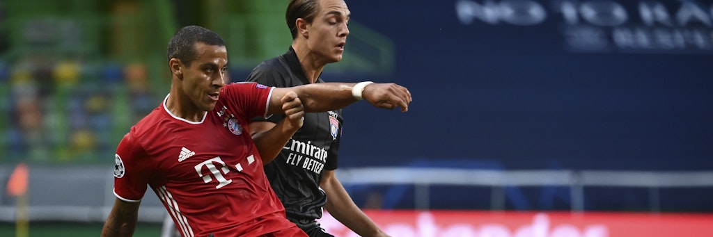 Bayerns Thiago beim Halbfinale gegen Lyon. Es war eines seiner schwächeren Spiele.