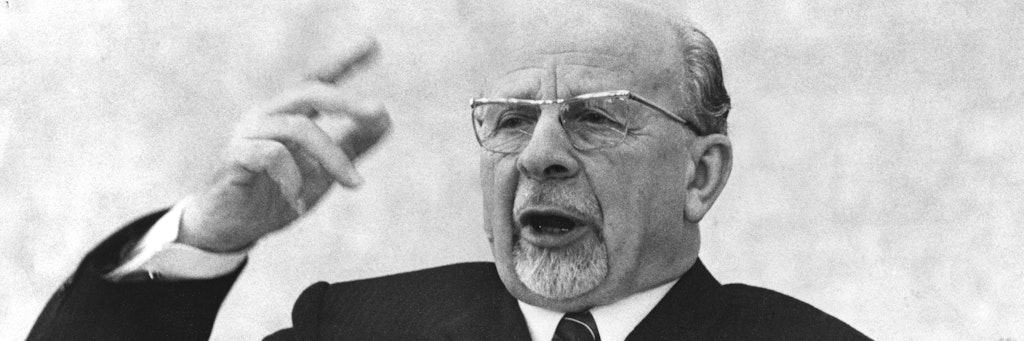 DDR-Staatsoberhaupt Walter Ulbricht bei einer Rede, die er 1970 hielt. Ein Jahr später wurde er entmachtet.