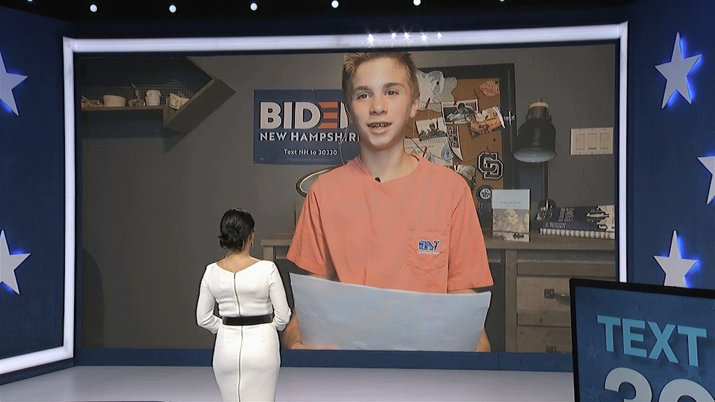 Brayden Harrington erzählte auf dem Parteitag der US-Demokraten von seiner Begegnung mit Joe Biden.