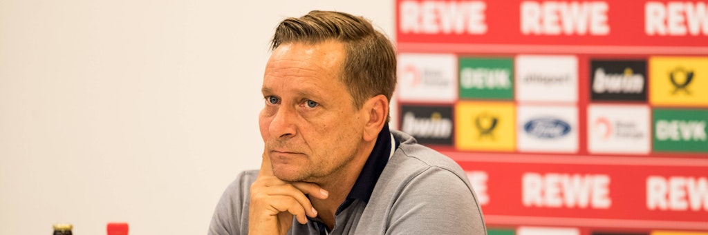 Muss nun nach Berlin reisen: Köln-Boss Horst Heldt ärgert sich, dass die VSG Altglienicke Berliner Pokalsieger wurde. 