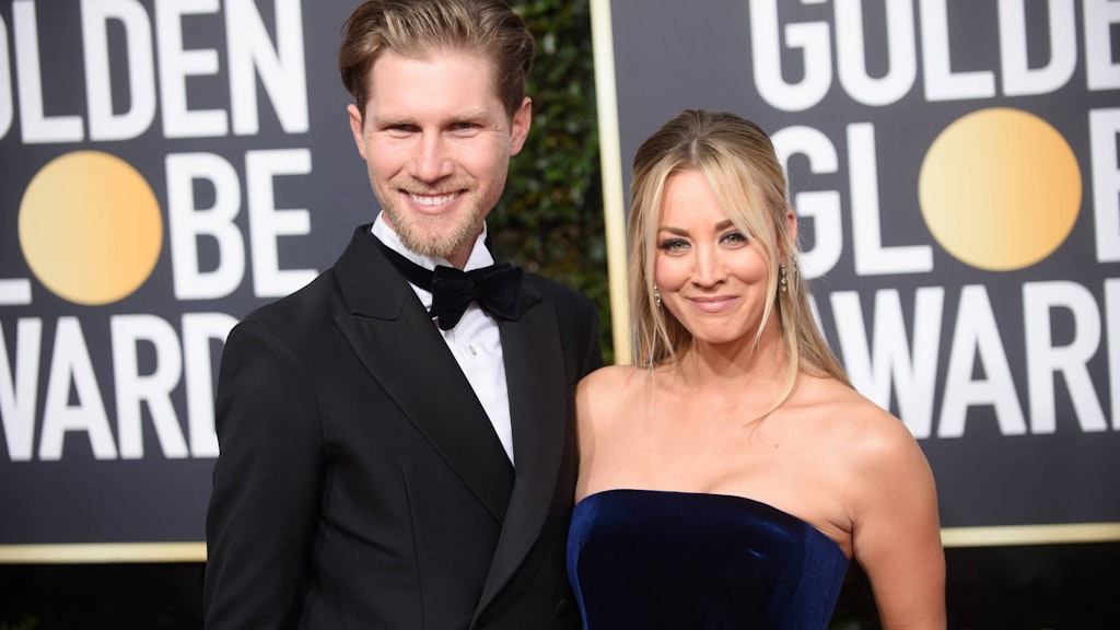 Karl Cook mit Eherfrau Kaley Cuoco bei den Golden Globe Awards in Los Angeleges im Januar 2019.