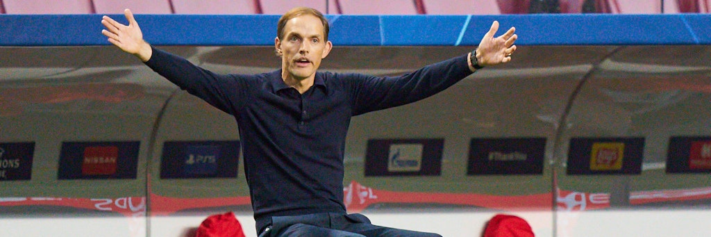 Wie Kai auf der Kiste: Thomas Tuchel.