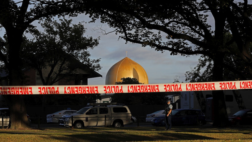 Die Masjid-al-Noor-Moschee im Zentrum von Christchurch war das Hauptziel des Anschlags; allein dort starben 41 Menschen.