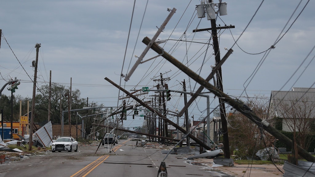 In Teilen des Bundesstaates Louisiana brach die Stromversorgung zusammen.