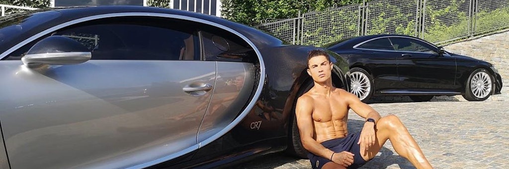 Zeigt gerne, was er hat: Cristiano Rolando (35). 