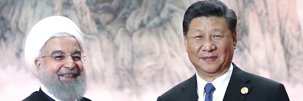 Neue Freunde? Hassan Ruhani, Präsident des Iran, und Xi Jinping, Präsident von China.