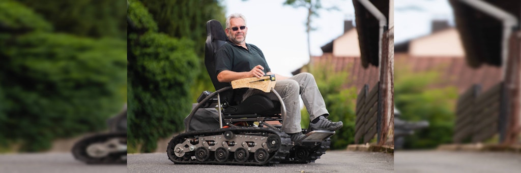 Martin Ebner mit seinem „Scuttler“.