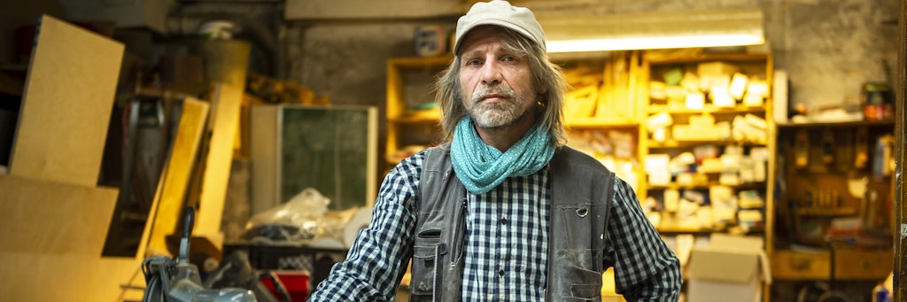 Dem Tischler Stefan David alias Ivan wurden in der Waldemarstraße in Kreuzberg seine Transportwagen gestohlen. <br>