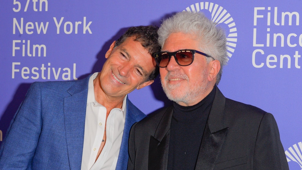 Antonio Banderas mit seinem Freund, dem Regisseur Pedro Almodóvar.