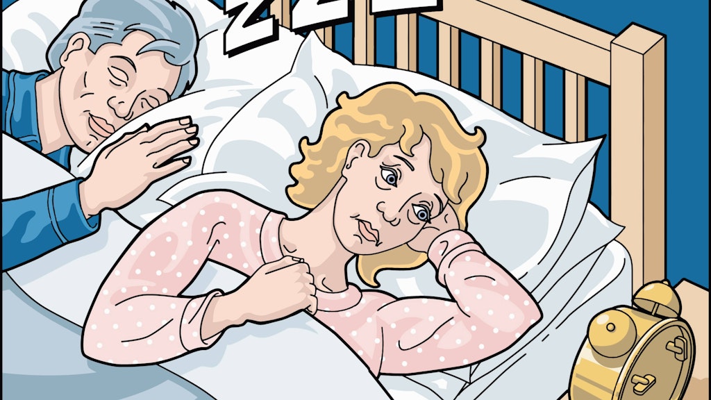 Wenn der Partner schnarcht, endet die Nacht schnell schlaflos. 