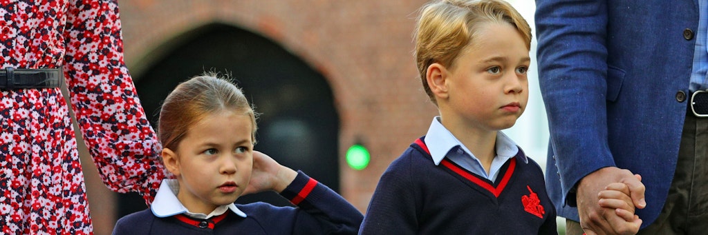 Gehen nach fünf Monaten wieder zur Schule Prinzessin Charlotte und Prinz George.
