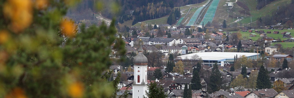 Der bayerische Ort Garmisch-Partenkirchen.