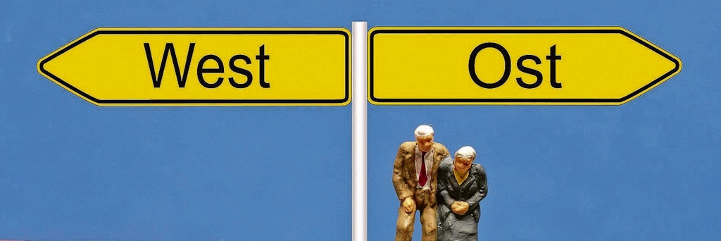 Rentner im Westen können aber stärker von Vermögen zehren.