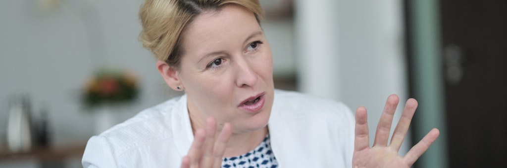 Familienministerin, Franziska Giffey (SPD) 