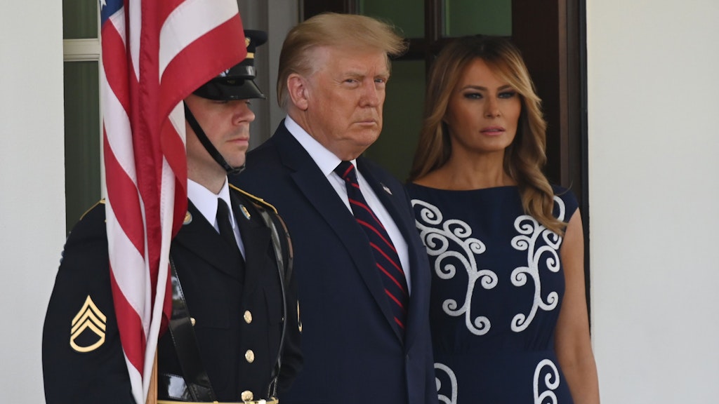 US-Präsident Donald Trump und First Lady Melania.