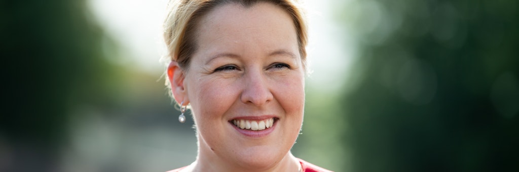  Franziska Giffey (SPD) will ins Rote Rathaus. Gleichzeit kandidiert sie für die Abgeordnetenhaus-Wahl 2021. 