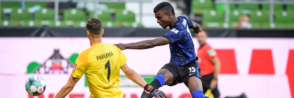 Jhon Cordoba traf bei seinem Debüt für Hertha