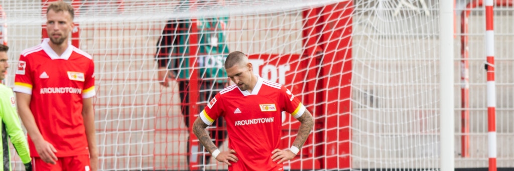 Bilder sagen mehr als Worte: Robert Andrich und Marvin Friedrich sind enttäuscht.