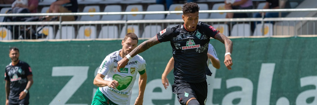 Traf in der Vorbereitung wieder regelmäßig für Werder: Hertha-Leihgabe Davie Selke.