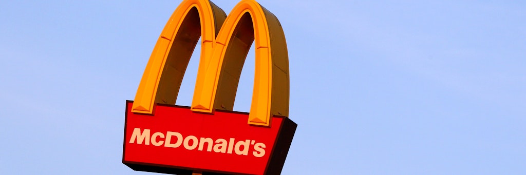 Das Logo einer Mc-Donald's-Filiale in Deutschland