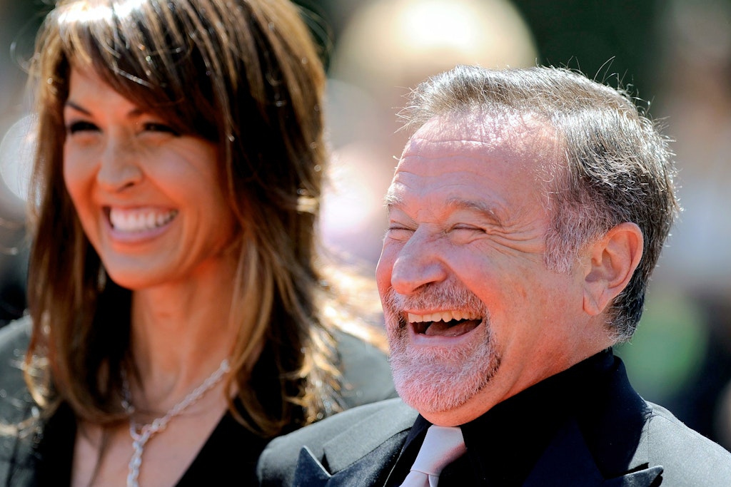 Robin Williams und seine Frau Susan Schneider Williams im Jahr 2010.