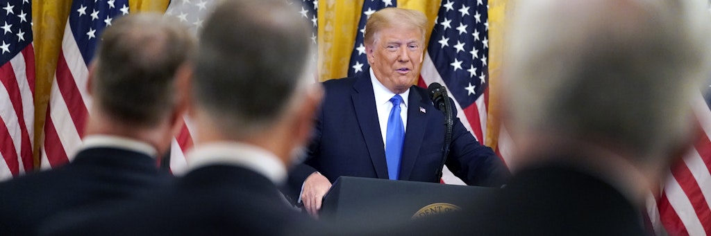 Donald Trump will womöglich auch im Fall einer Niederlage das Weiße Haus nicht räumen.