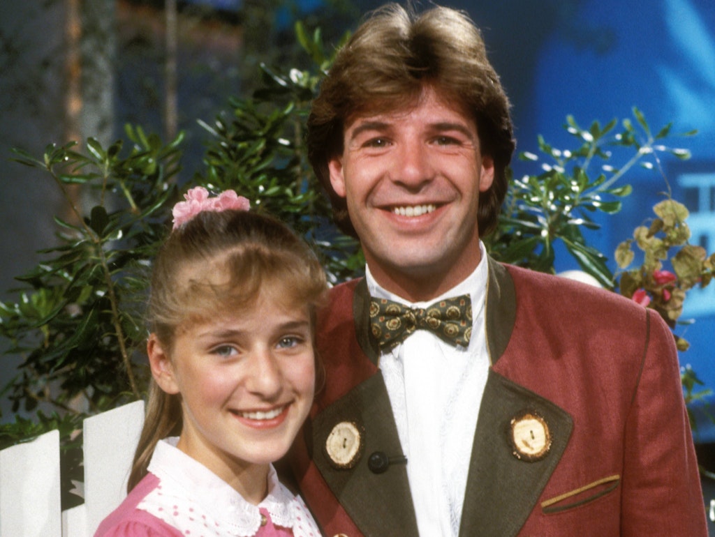 Stefanie Hertel und Patrick Lindner bei einem Auftritt 1992