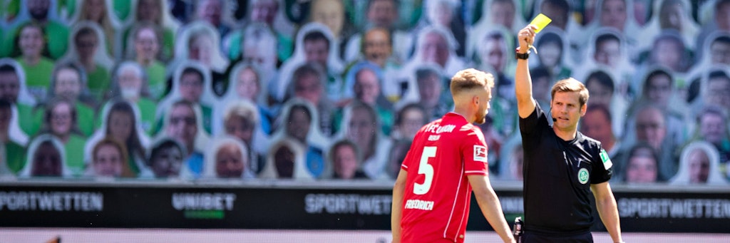Kein gutes Pflaster für Unions Marvin Friedrich. Im Gladbacher Borussiapark gab es für ihn bislang wenig zu holen. Außer vielleicht eine gelbe Karte.