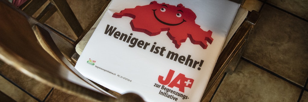 Die Rechtskonservativen warben für eine Begrenzung des Ausländer-Zuzugs.