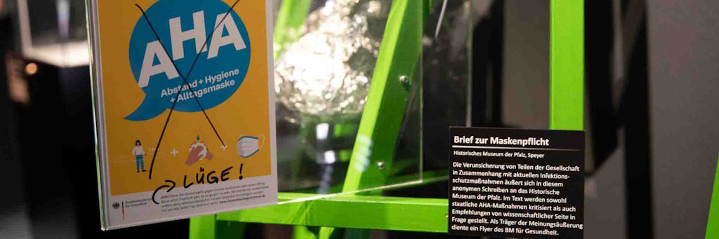 Der Brief eines Corona-Leugners ist nun Teil einer Ausstellung über Medizin, Krankheit und Heilung.