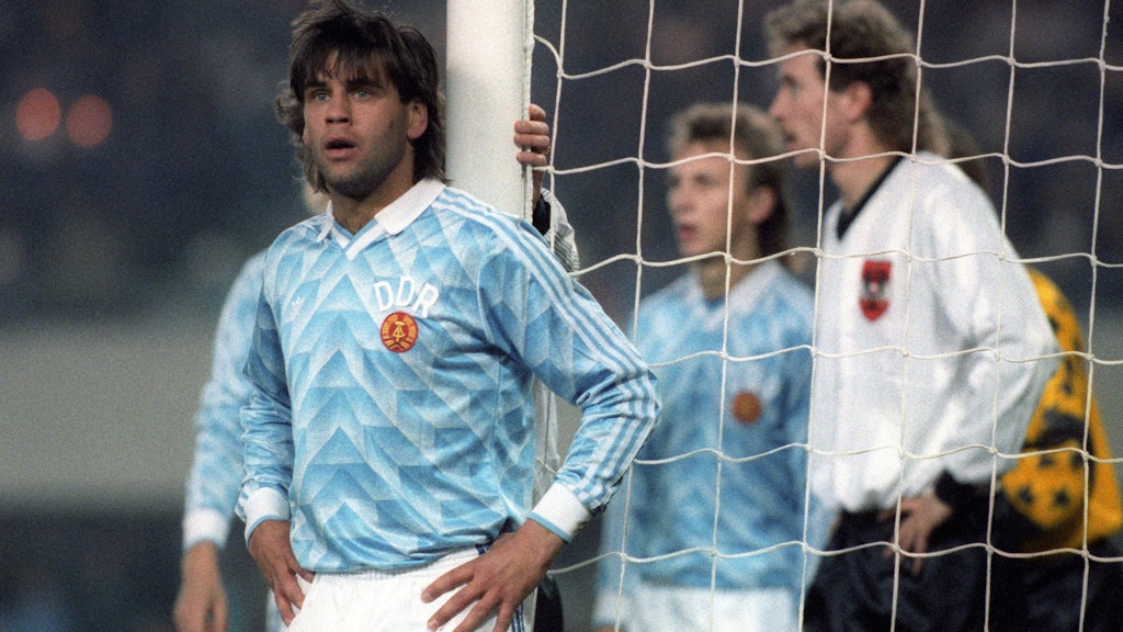 Ulf Kirsten noch im Trikot der DDR-Mannschaft