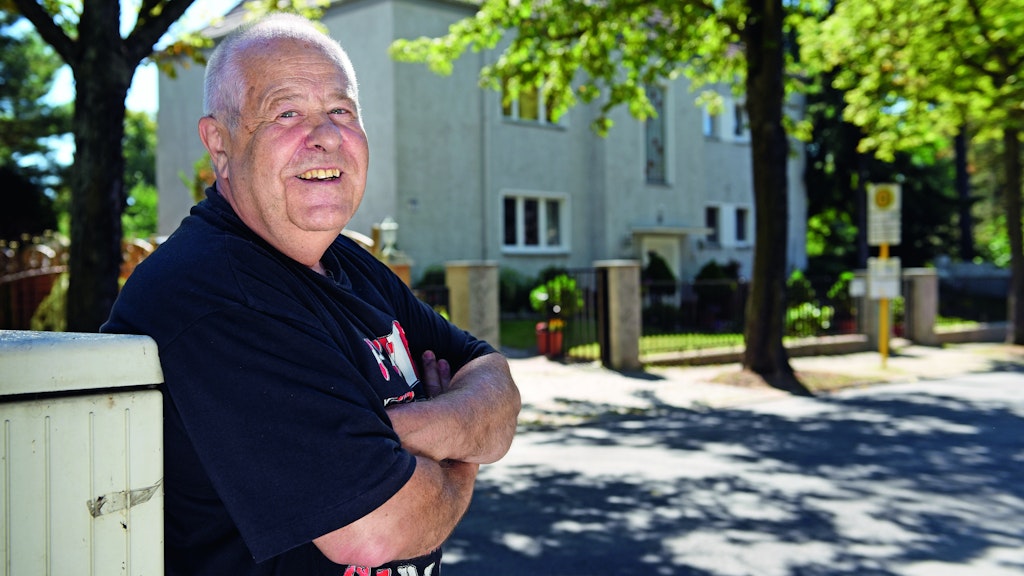 Dietrich Liefeld (71) lebt seit Mitte der 1960er-Jahre in Steinstücken. Der erste Hubschrauberlandeplatz des US-Militärs im Ort befand sich hinter dem Haus seiner Eltern.