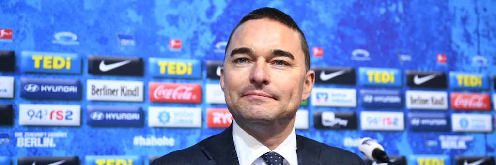 Hertha-Investor Lars Windhorst schaut hoffnungsvoll in die Zukunft. Auch, weil die Blau-Weißen einen neuen Hauptsponsor gefunden haben?