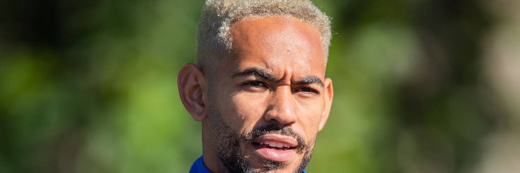 Herthas Brasilianer Matheus Cunha hat sich die Haare blond gefärbt. Mit neuer Frisur geht es Sonnabend zum Testspiel beim HSV.