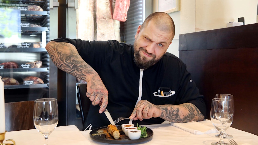 Bei Christoph Ganzert gibt's Currywurst – im Restaurant edel, privat lieber rustikal.