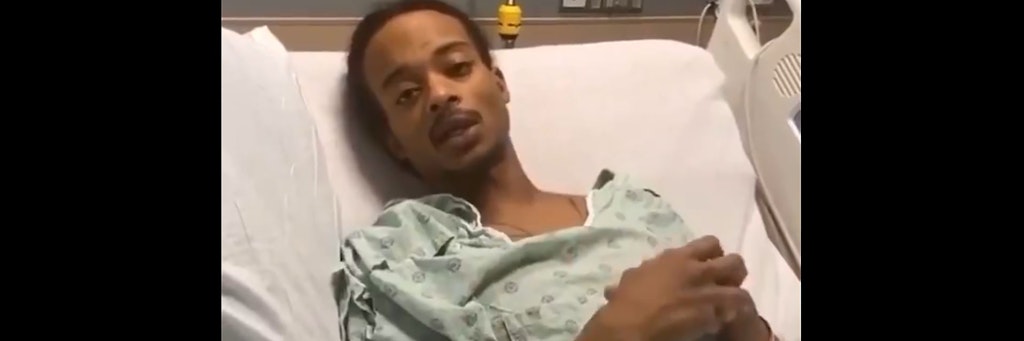 Vom Krankenbett aus wandte sich Jacob Blake in seinem Video an die Öffentlichkeit.<br>