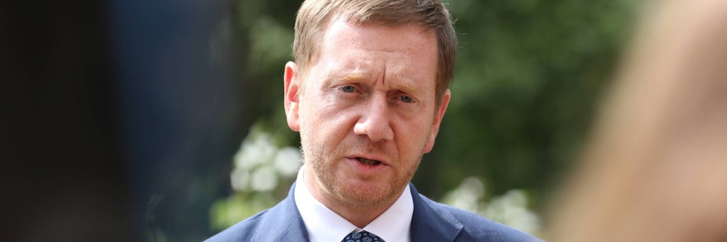 Sachsens Landeschef Michael Kretschmer (CDU) will hart gegen die Demonstranten durchgreifen.