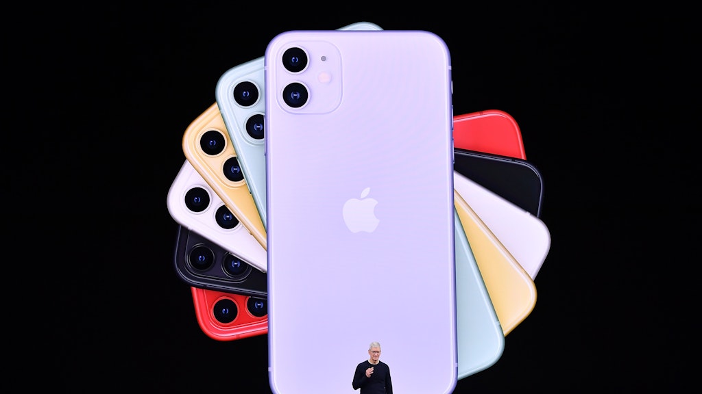 Apple-CEO Tim Cook präsentiert das neue iPhone am 15. September. 