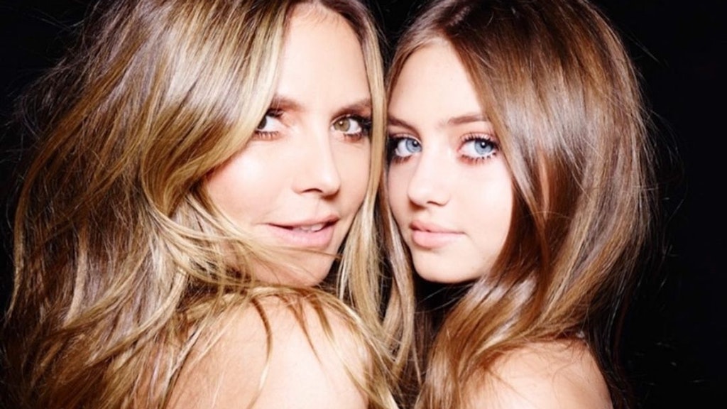 Leni (r.) und Heidi Klum