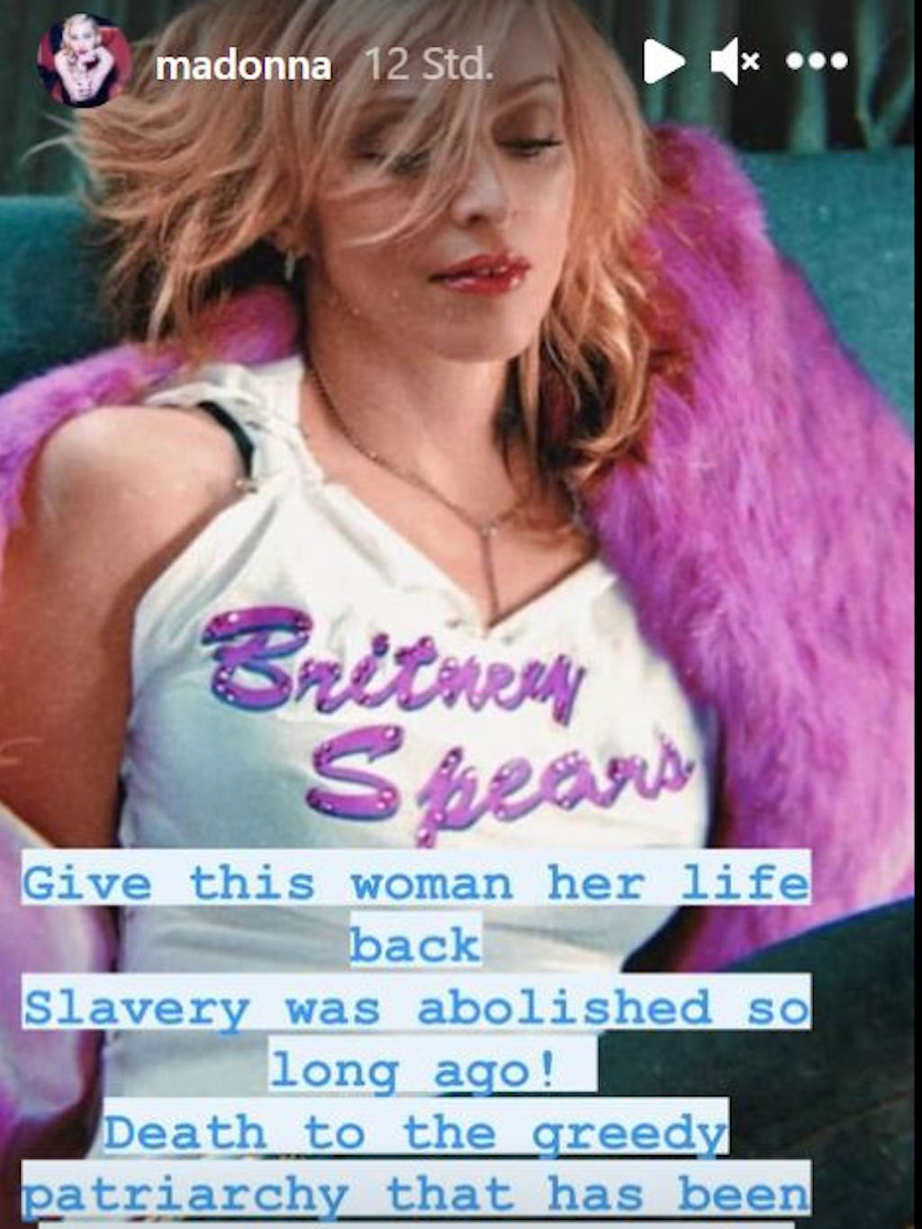 Setzt sich öffentlich für Britney Spears ein: Sängerin Madonna. 