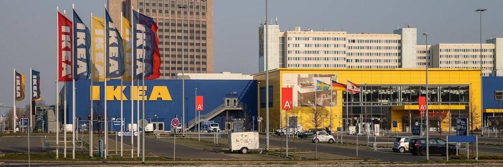 Ikea Filiale in Lichtenberg: Auf dem Parkplatz kann man sich ab dem 17. Juli ohne Termin impfen lassen.