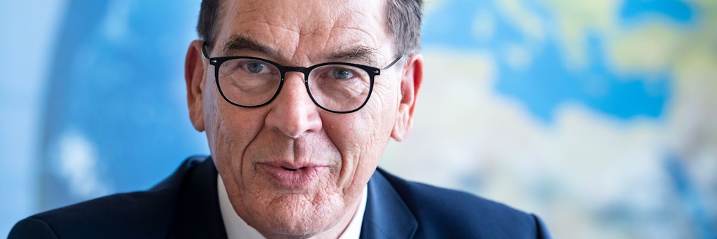 Gerd Müller, Minister für wirtschaftliche Zusammenarbeit und Entwicklung. 