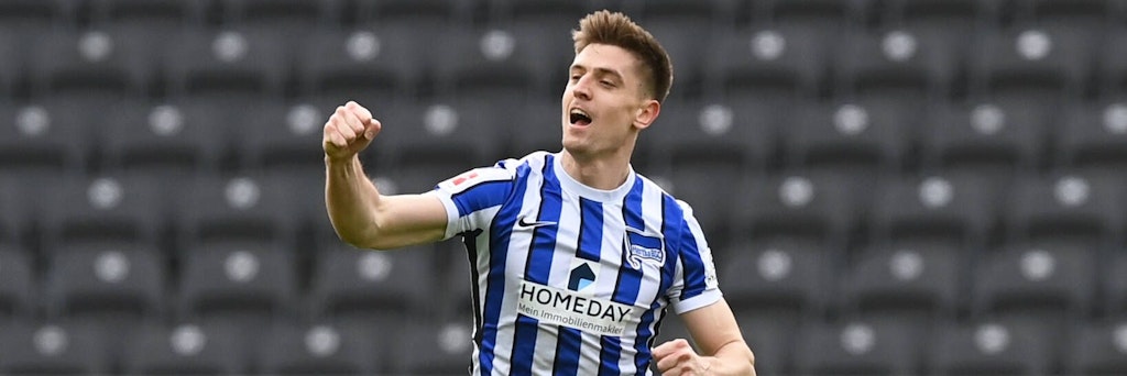 Verspricht nach seinem Knöchelbruch noch stärker zurückzukommen: Hertha-Stürmer Krzysztof Piątek. 