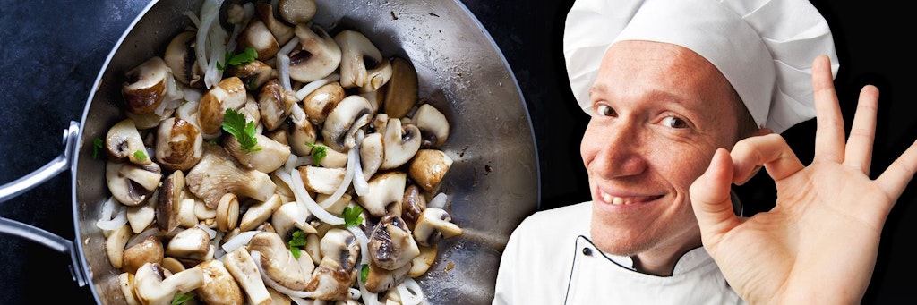 Diese Champignonpfanne ist schnell gemacht und schmeckt wie frisch vom Markt!