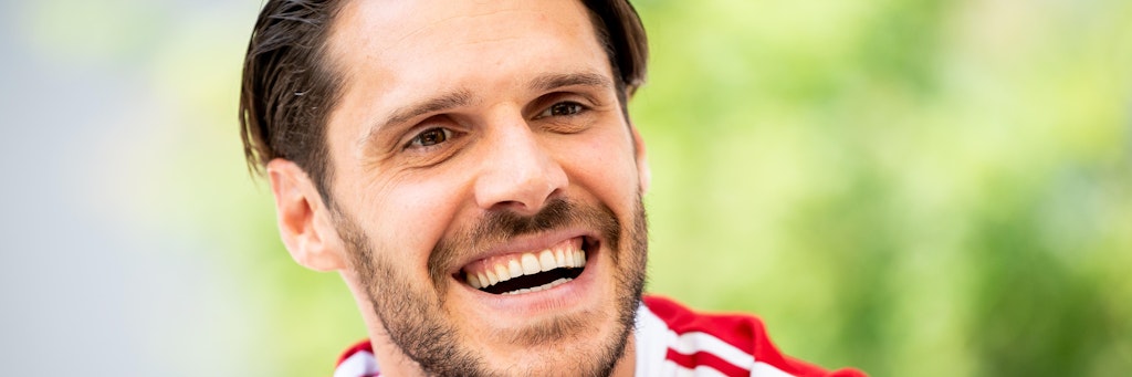 Christopher Trimmel vom 1 . FC Union während der Medienrunde am 20.7.2021 in Längenfeld.