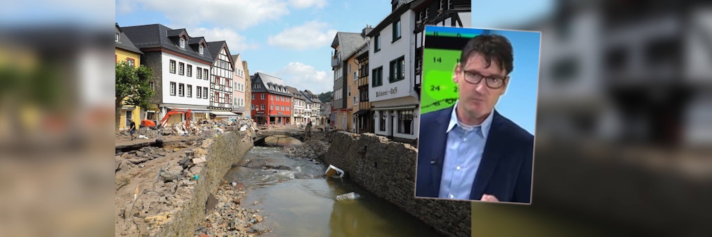 Das von der Flut zerstörte Bad Münstereifel. Meteorologe Dominik Jung erhebt schwere Vorwürfe.