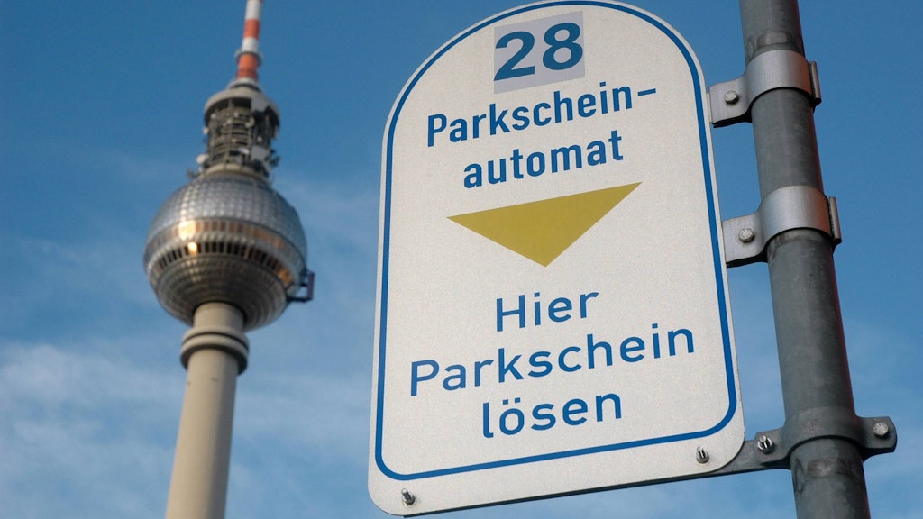 Parkscheinautomaten gibt es reichlich in Berlin. 