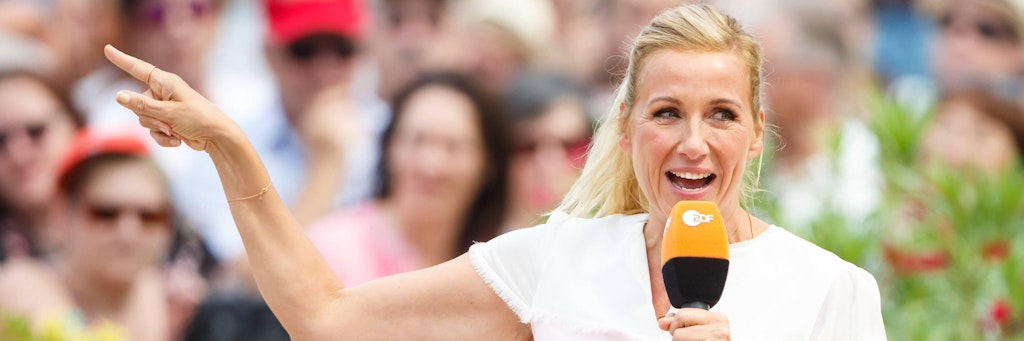 Andrea Kiewel moderiert seit Jahren den ZDF-Fernsehgarten.