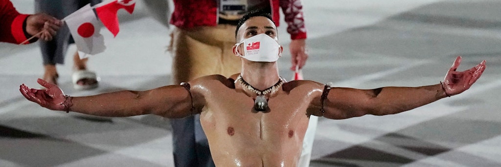 Pita Taufatofua zeigte sich bei der Olympia-Eröffnungsfeier oberkörperfrei.